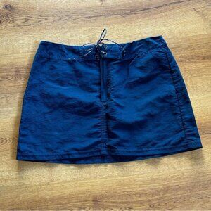 Nautica Blue Nylon Skirt with Drawstring Size Small